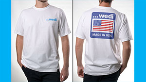 wedi Logo on Front/USA logo on Back